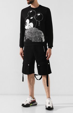 Мужской хлопковый свитшот DOM REBEL черного цвета по цене 19950 руб., арт. MICK/SWEATSHIRT | Фото 2 Мужской хлопковый свитшот DOM REBEL черного цвета, арт. MICK/SWEATSHIRT | Фото 2