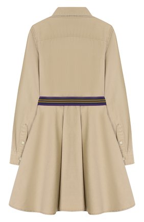 Детское хлопковое платье-рубашка POLO RALPH LAUREN бежевого цвета по цене 8235 руб., арт. 313699674 | Фото 2 Детское хлопковое платье-рубашка POLO RALPH LAUREN бежевого цвета, арт. 313699674 | Фото 2