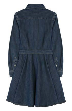 Детское хлопковое платье-рубашка POLO RALPH LAUREN синего цвета по цене 7445 руб., арт. 312698860 | Фото 2 Детское хлопковое платье-рубашка POLO RALPH LAUREN синего цвета, арт. 312698860 | Фото 2
