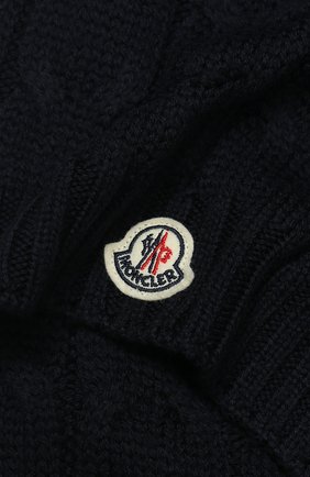 Детский шерстяной шарф MONCLER ENFANT синего цвета по цене 10600 руб., арт. E2-954-00016-05-04S02 | Фото 2 Детский шерстяной шарф MONCLER ENFANT синего цвета, арт. E2-954-00016-05-04S02 | Фото 2