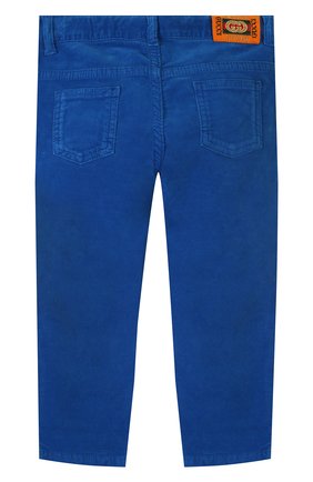 Детские хлопковые брюки GUCCI синего цвета по цене 16200 руб., арт. 566100/XDAN0 | Фото 2 Детские хлопковые брюки GUCCI синего цвета, арт. 566100/XDAN0 | Фото 2
