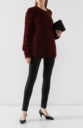 Женские кожаные брюки HELMUT LANG черного цвета по цене 99500 руб., арт. G06HW240 | Фото 2 Женские кожаные брюки HELMUT LANG черного цвета, арт. G06HW240 | Фото 2