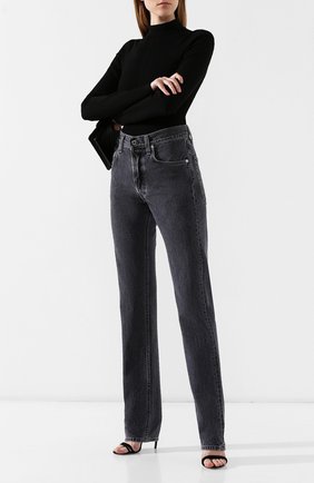 Женские джинсы HELMUT LANG темно-серого цвета по цене 19650 руб., арт. J05DW202 | Фото 2 Женские джинсы HELMUT LANG темно-серого цвета, арт. J05DW202 | Фото 2