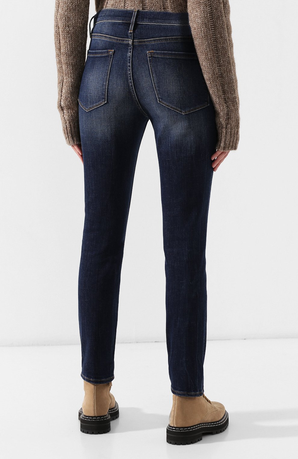 Женские синие джинсы FRAME DENIM 
