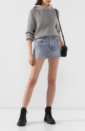 Женская джинсовая юбка DENIM X ALEXANDER WANG голубого цвета по цене 25700 руб., арт. 4DC2195523 | Фото 2 Женская джинсовая юбка DENIM X ALEXANDER WANG голубого цвета, арт. 4DC2195523 | Фото 2