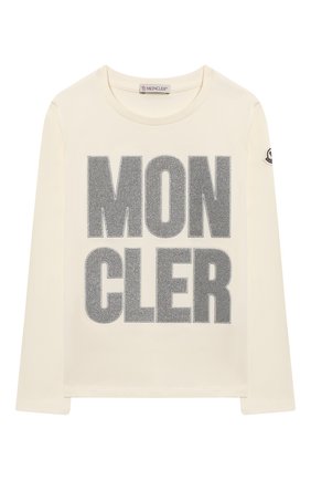Детская хлопковый лонгслив MONCLER ENFANT белого цвета по цене 16200 руб., арт. E2-954-80741-50-87275/8-10A | Фото 1 Детская хлопковый лонгслив MONCLER ENFANT белого цвета, арт. E2-954-80741-50-87275/8-10A | Фото 1 (Рукава: Длинные; Девочки Кросс-КТ: Лонгслив-одежда; Статус проверки: Проверена категория, Проверено; Материал внешний: Хлопок; Принт: С принтом; Ростовка одежда: 10 - 11 лет | 140 - 146см, 8 лет | 128 см)