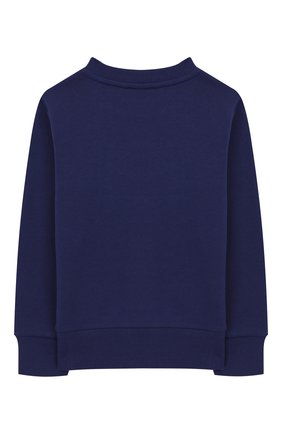 Детский хлопковый свитшот MONCLER ENFANT синего цвета по цене 15100 руб., арт. E2-954-80267-50-V8087/12-14A | Фото 2 Детский хлопковый свитшот MONCLER ENFANT синего цвета, арт. E2-954-80267-50-V8087/12-14A | Фото 2