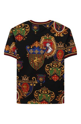 Детская хлопковая футболка DOLCE & GABBANA разноцветного цвета по цене 10450 руб., арт. L4JT8A/G7TNW/2-6 | Фото 2 Детская хлопковая футболка DOLCE & GABBANA разноцветного цвета, арт. L4JT8A/G7TNW/2-6 | Фото 2