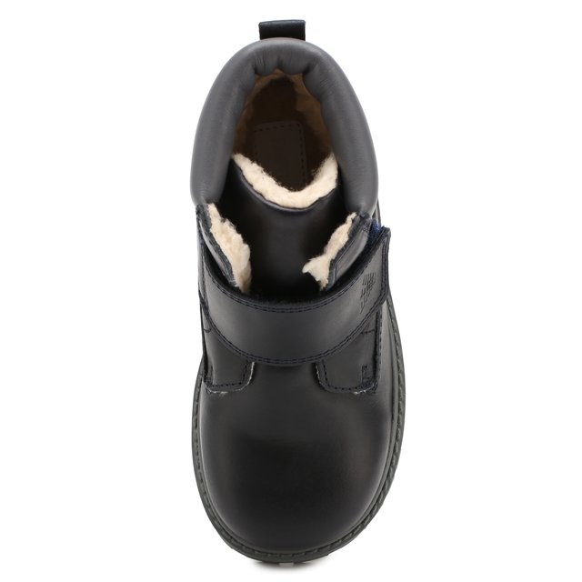 Утепленные ботинки из кожи Emporio Armani XMN002/X0I24 Фото 4