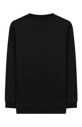 Детский хлопковый свитшот EMPORIO ARMANI черного цвета по цене 7895 руб., арт. 6G4MF4/1J07Z | Фото 2 Детский хлопковый свитшот EMPORIO ARMANI черного цвета, арт. 6G4MF4/1J07Z | Фото 2