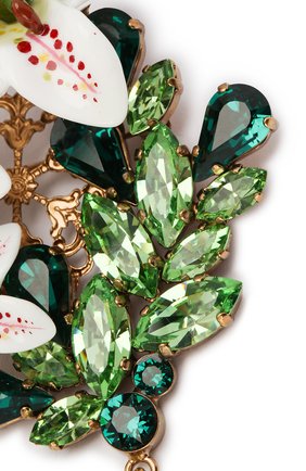 Женская брошь DOLCE & GABBANA белого цвета по цене 47300 руб., арт. WPL6L2/W1111 | Фото 3 Женская брошь DOLCE & GABBANA белого цвета, арт. WPL6L2/W1111 | Фото 3