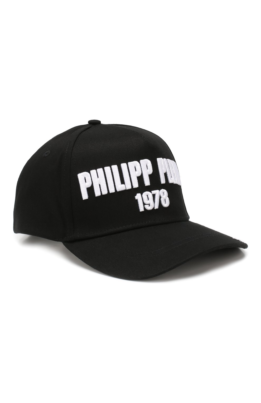 Женская хлопковая бейсболка PHILIPP PLEIN черного цвета, арт. MAC0427 | Фото 1