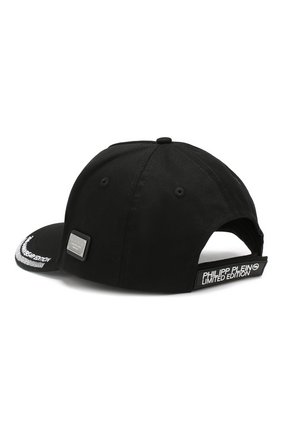 Женская хлопковая бейсболка PHILIPP PLEIN черного цвета по цене 11250 руб., арт. MAC0427 | Фото 2 Женская хлопковая бейсболка PHILIPP PLEIN черного цвета, арт. MAC0427 | Фото 2