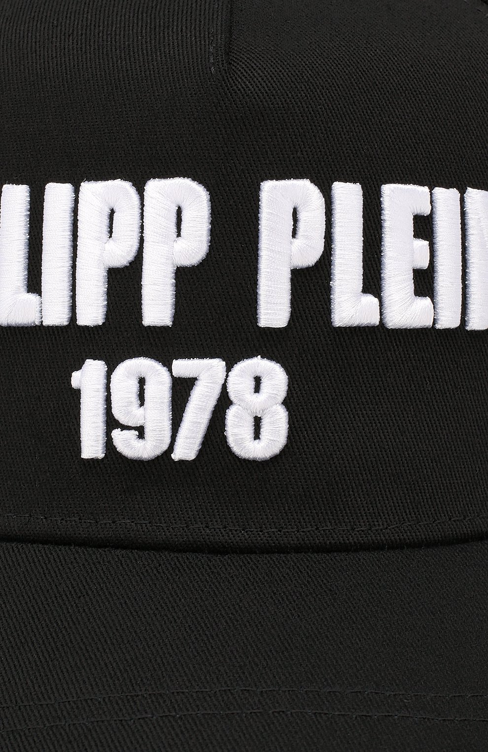 Женская хлопковая бейсболка PHILIPP PLEIN черного цвета по цене 11250 руб., арт. MAC0427 | Фото 3 Женская хлопковая бейсболка PHILIPP PLEIN черного цвета, арт. MAC0427 | Фото 3