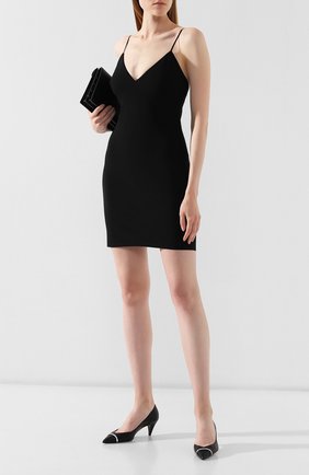 Женское платье из смеси шерсти и вискозы ALEXANDERWANG.T черного цвета по цене 33450 руб., арт. 4WC2196003 | Фото 2 Женское платье из смеси шерсти и вискозы ALEXANDERWANG.T черного цвета, арт. 4WC2196003 | Фото 2