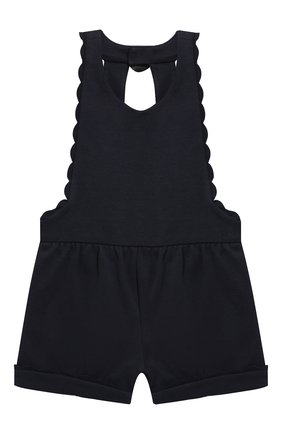 Детский комбинезон CHLOÉ синего цвета по цене 19950 руб., арт. C04149 | Фото 1 Детский комбинезон CHLOÉ синего цвета, арт. C04149 | Фото 1 (Рукава: Короткие; Материал внешний: Синтетический материал, Хлопок; Статус проверки: Проверена категория)