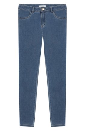 Детские джинсы CHLOÉ голубого цвета по цене 12450 руб., арт. C14598 | Фото 1 Детские джинсы CHLOÉ голубого цвета, арт. C14598 | Фото 1
