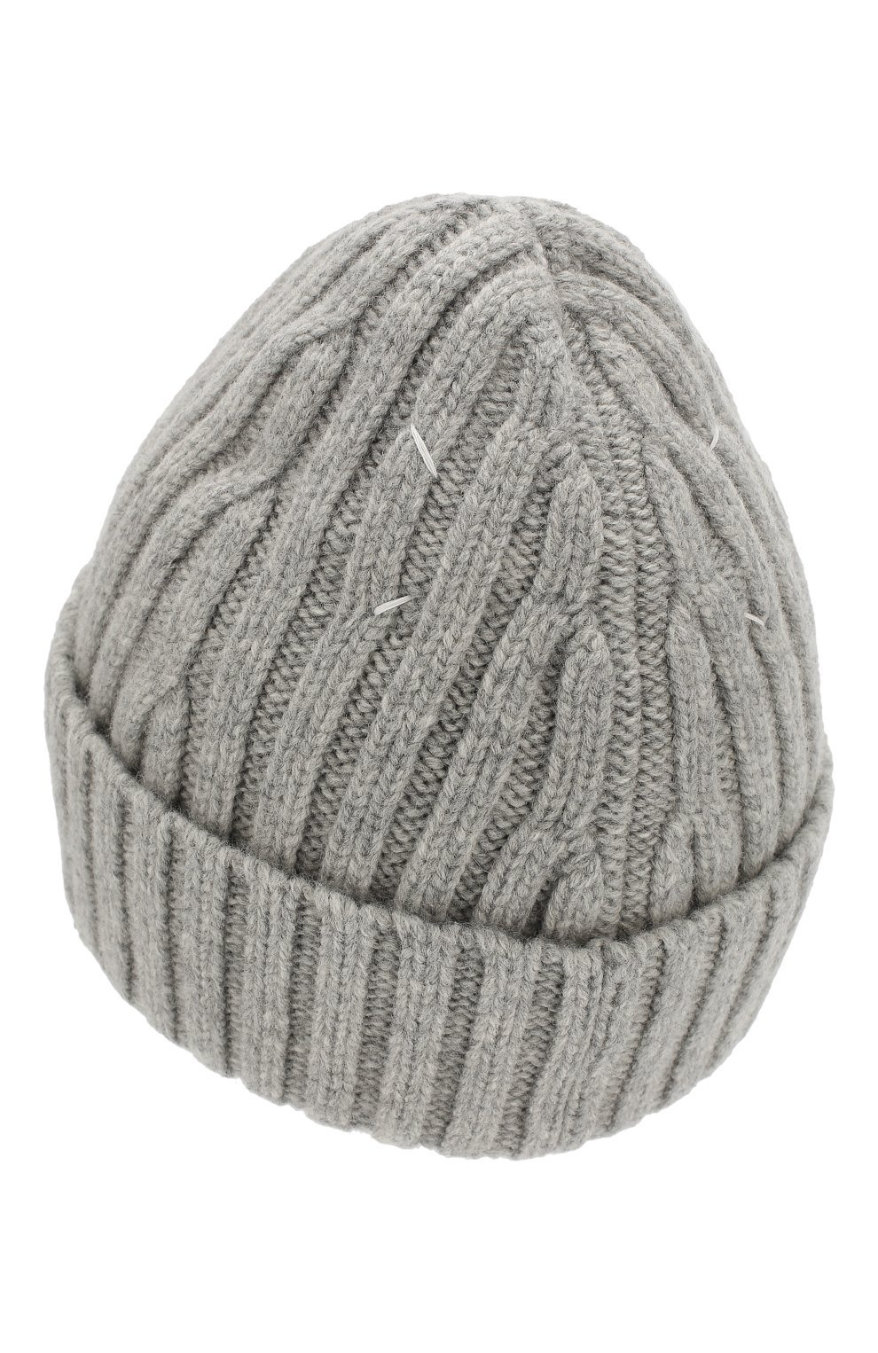 Мужская шерстяная шапка MAISON MARGIELA серого цвета по цене 13600 руб., арт. S50TC0023/S16828 | Фото 2 Мужская шерстяная шапка MAISON MARGIELA серого цвета, арт. S50TC0023/S16828 | Фото 2