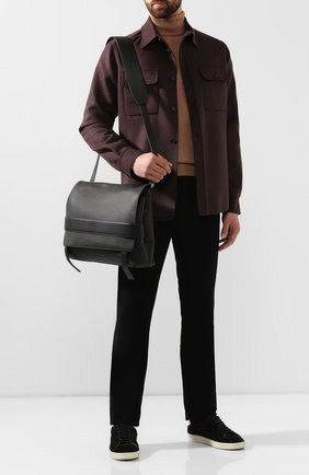 Мужская кожаный мессенджер BOTTEGA VENETA черного цвета по цене 178000 руб., арт. 578167/VMAW1 | Фото 2 Мужская кожаный мессенджер BOTTEGA VENETA черного цвета, арт. 578167/VMAW1 | Фото 2