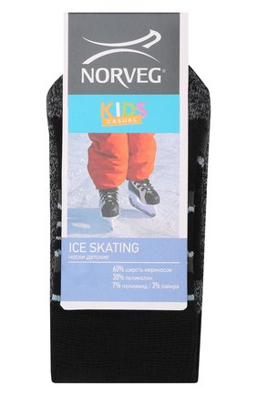Детские шерстяные носки NORVEG черного цвета по цене 750 руб., арт. 9ICSURU-002 | Фото 1 Детские шерстяные носки NORVEG черного цвета, арт. 9ICSURU-002 | Фото 1
