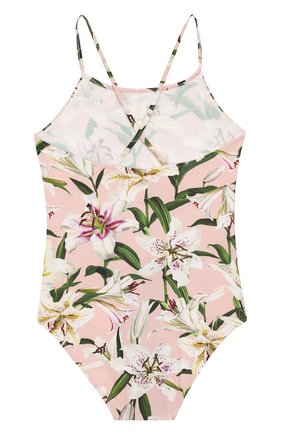 Детского слитный купальник DOLCE & GABBANA светло-розового цвета по цене 12600 руб., арт. L5J803/FSGQR/8-14 | Фото 2 Детского слитный купальник DOLCE & GABBANA светло-розового цвета, арт. L5J803/FSGQR/8-14 | Фото 2