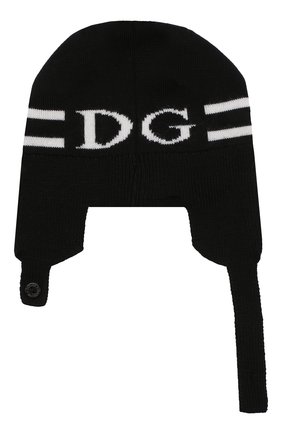 Детского шерстяная шапка DOLCE & GABBANA черного цвета по цене 15150 руб., арт. LNKH18/JAVPF | Фото 2 Детского шерстяная шапка DOLCE & GABBANA черного цвета, арт. LNKH18/JAVPF | Фото 2 (Материал: Текстиль, Шерсть; Статус проверки: Проверена категория)