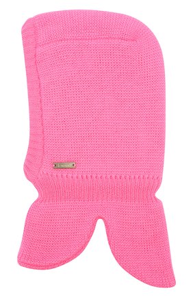 Детского шерстяная шапка-балаклава IL TRENINO розового цвета, арт. 19 6801/LQ | Фото 2 (Материал: Шерсть, Текстиль; Статус проверки: Проверена категория)