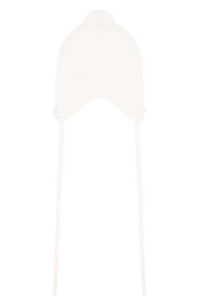 Детского шерстяная шапка IL TRENINO белого цвета, арт. 19 5756/E0 | Фото 2 (Материал: Шерсть, Текстиль; Статус проверки: Проверено, Проверена категория)