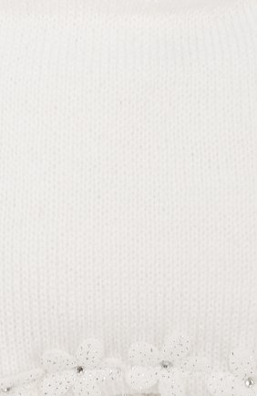 Детского шерстяная шапка IL TRENINO белого цвета, арт. 19 5756/E0 | Фото 3 (Материал: Текстиль, Шерсть; Статус проверки: Проверено, Проверена категория)