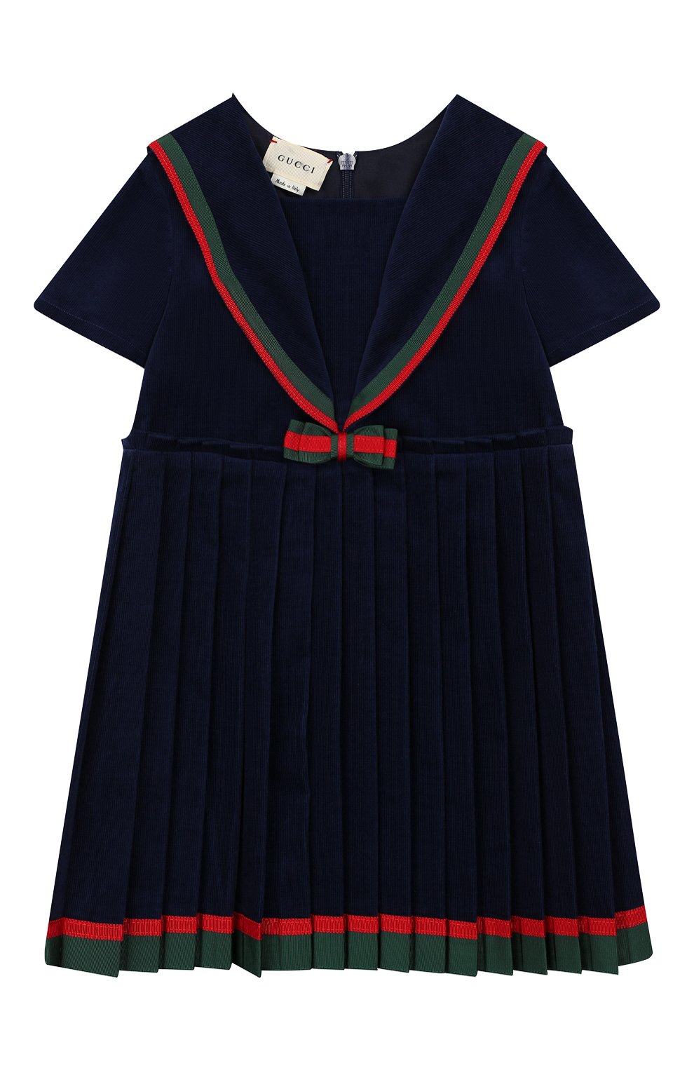 Женский хлопковое платье GUCCI синего цвета, арт. 572541/ZABWX | Фото 1