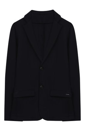 Детский пиджак EMPORIO ARMANI темно-синего цвета по цене 26300 руб., арт. 6G4G81/3JDQZ | Фото 1 Детский пиджак EMPORIO ARMANI темно-синего цвета, арт. 6G4G81/3JDQZ | Фото 1 (Рукава: Длинные; Статус проверки: Проверено, Проверена категория; Кросс-КТ: пиджак; Материал внешний: Вискоза)
