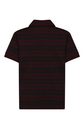 Детское хлопковое поло EMPORIO ARMANI бордового цвета по цене 5730 руб., арт. 6G4FE4/4J09Z | Фото 2 Детское хлопковое поло EMPORIO ARMANI бордового цвета, арт. 6G4FE4/4J09Z | Фото 2