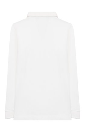 Детское хлопковое поло EMPORIO ARMANI белого цвета по цене 8430 руб., арт. 6G4FE2/1J0SZ | Фото 2 Детское хлопковое поло EMPORIO ARMANI белого цвета, арт. 6G4FE2/1J0SZ | Фото 2