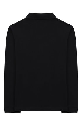 Детское хлопковое поло EMPORIO ARMANI темно-синего цвета по цене 8430 руб., арт. 6G4FE2/1J0SZ | Фото 2 Детское хлопковое поло EMPORIO ARMANI темно-синего цвета, арт. 6G4FE2/1J0SZ | Фото 2