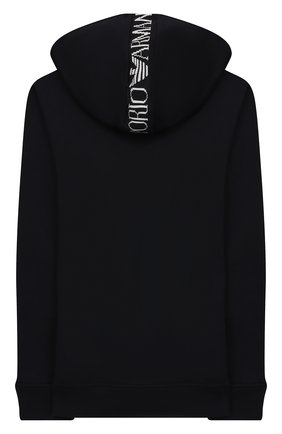 Детский хлопковый кардиган EMPORIO ARMANI темно-синего цвета по цене 8770 руб., арт. 6G4BJ2/3J2VZ | Фото 2 Детский хлопковый кардиган EMPORIO ARMANI темно-синего цвета, арт. 6G4BJ2/3J2VZ | Фото 2