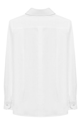 Детская хлопковая рубашка DOLCE & GABBANA белого цвета по цене 12650 руб., арт. L42S97/FU5K9/2-6 | Фото 2 Детская хлопковая рубашка DOLCE & GABBANA белого цвета, арт. L42S97/FU5K9/2-6 | Фото 2