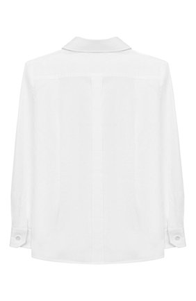 Детская хлопковая рубашка DOLCE & GABBANA белого цвета по цене 16200 руб., арт. L42S97/FU5K9/8-14 | Фото 2 Детская хлопковая рубашка DOLCE & GABBANA белого цвета, арт. L42S97/FU5K9/8-14 | Фото 2