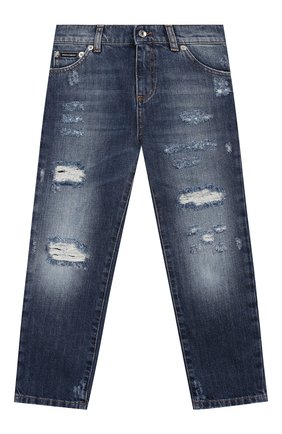 Детские джинсы DOLCE & GABBANA синего цвета по цене 15250 руб., арт. L42F23/LD834/2-6 | Фото 1 Детские джинсы DOLCE & GABBANA синего цвета, арт. L42F23/LD834/2-6 | Фото 1