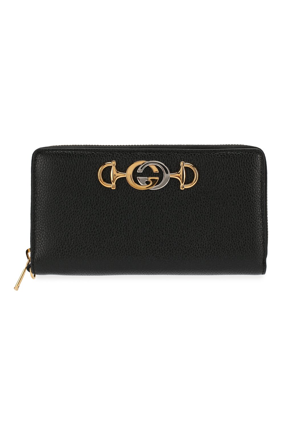 Женские кожаный кошелек gucci zumi GUCCI черного цвета, арт. 574779/1B90X | Фото 1