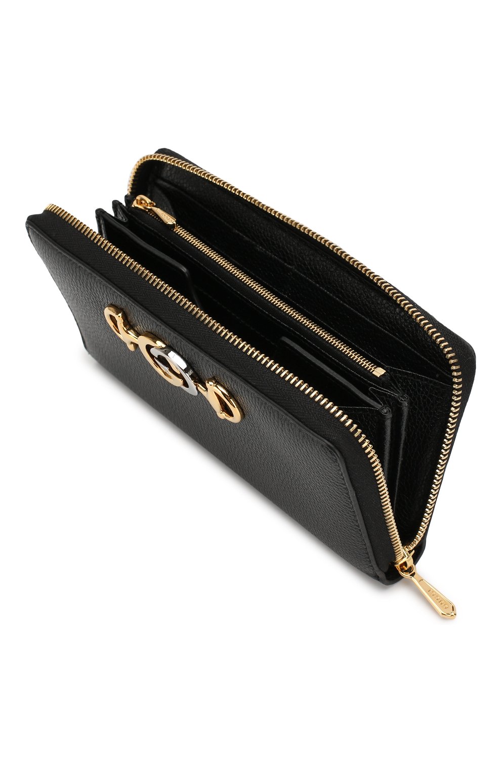 Женские кожаный кошелек gucci zumi GUCCI черного цвета по цене 47500 руб., арт. 574779/1B90X | Фото 3 Женские кожаный кошелек gucci zumi GUCCI черного цвета, арт. 574779/1B90X | Фото 3