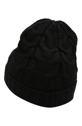 Детского шерстяная шапка MONCLER ENFANT черного цвета по цене 7200 руб., арт. E2-954-00110-05-04S02 | Фото 2 Детского шерстяная шапка MONCLER ENFANT черного цвета, арт. E2-954-00110-05-04S02 | Фото 2