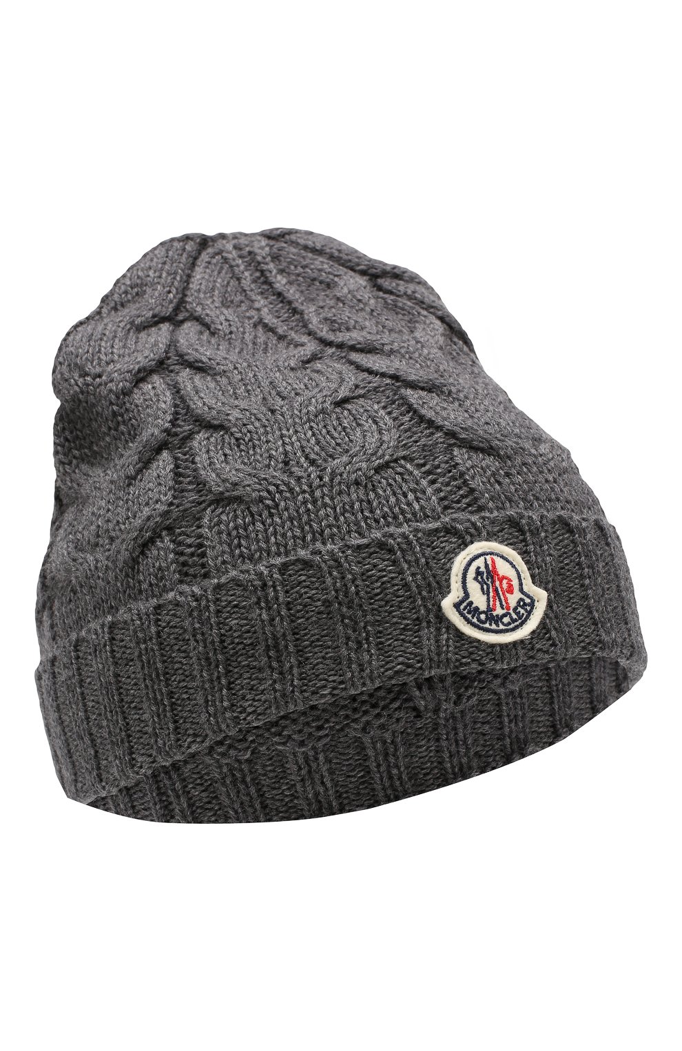 Детского шерстяная шапка MONCLER ENFANT серого цвета, арт. E2-954-00110-05-04S02 | Фото 1