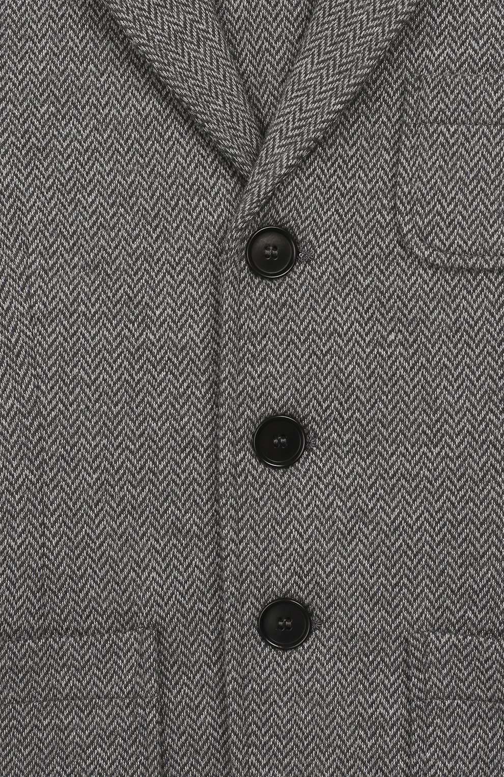 Детский хлопковый пиджак IL GUFO серого цвета, арт. A19BF011M5031/5А-8А | Фото 3 (Рукава: Длинные; Материал внешний: Хлопок; Статус проверки: Проверено, Проверена категория; Кросс-КТ: пиджак)