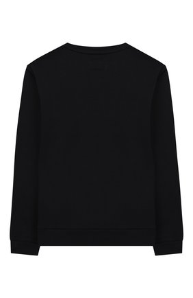 Детский хлопковый свитшот EMPORIO ARMANI темно-синего цвета по цене 6655 руб., арт. 6G4MJ3/3J2VZ | Фото 2 Детский хлопковый свитшот EMPORIO ARMANI темно-синего цвета, арт. 6G4MJ3/3J2VZ | Фото 2