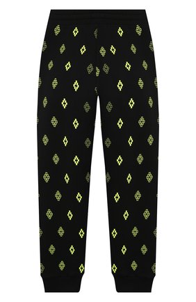 Детские хлопковые джоггеры MARCELO BURLON KIDS OF MILAN черного цвета по цене 13350 руб., арт. B/MB/3008/0020/8-14Y | Фото 2 Детские хлопковые джоггеры MARCELO BURLON KIDS OF MILAN черного цвета, арт. B/MB/3008/0020/8-14Y | Фото 2