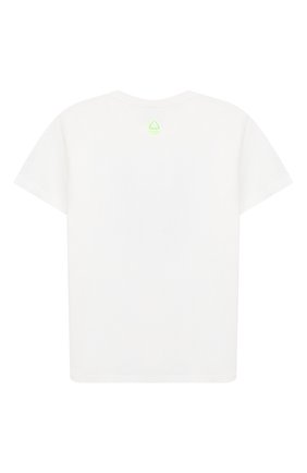 Детская хлопковая футболка MARCELO BURLON KIDS OF MILAN белого цвета по цене 8460 руб., арт. B/MB/1127/0015/8-14Y | Фото 2 Детская хлопковая футболка MARCELO BURLON KIDS OF MILAN белого цвета, арт. B/MB/1127/0015/8-14Y | Фото 2