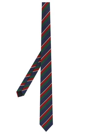 Детский шелковый галстук DAL LAGO зеленого цвета, арт. N300/7744/III | Фото 2 (Статус проверки: Проверена категория, Проверено; Материал: Шелк, Текстиль; Кросс-КТ: Школьные аксессуары; Региональные ограничения белый список (Axapta Mercury): RU)