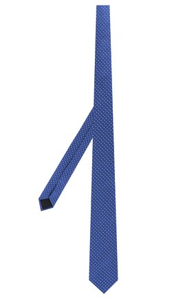 Детский шелковый галстук DAL LAGO голубого цвета, арт. N300/7328/II | Фото 2 (Статус проверки: Проверено, Проверена категория; Материал: Текстиль, Шелк; Кросс-КТ: Школьные аксессуары; Региональные ограничения белый список (Axapta Mercury): RU)
