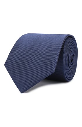Детский шелковый галстук DAL LAGO синего цвета, арт. N300/168/II | Фото 1 (Материал: Текстиль, Шелк; Статус проверки: Проверена категория; Кросс-КТ: Школьные аксессуары; Региональные ограничения белый список (Axapta Mercury): RU)