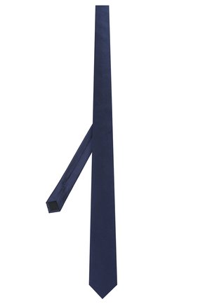 Детский шелковый галстук DAL LAGO синего цвета, арт. N300/168/II | Фото 2 (Материал: Текстиль, Шелк; Статус проверки: Проверена категория; Кросс-КТ: Школьные аксессуары; Региональные ограничения белый список (Axapta Mercury): RU)